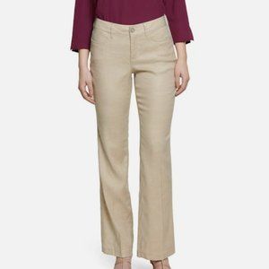 NYDJ Wide Leg Linen Blend Pants - Beige